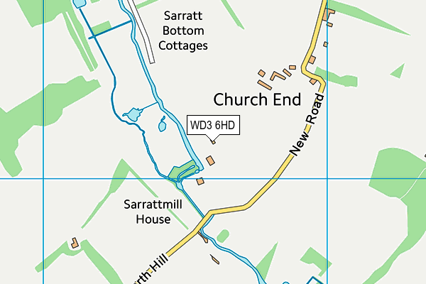 WD3 6HD map - OS VectorMap District (Ordnance Survey) WD3 6HD map - OS VectorMap District (Ordnance Survey)