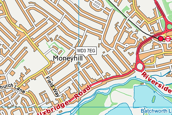 WD3 7EG map - OS VectorMap District (Ordnance Survey) WD3 7EG map - OS VectorMap District (Ordnance Survey)