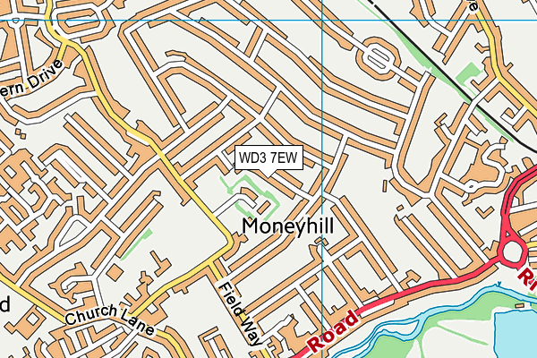 WD3 7EW map - OS VectorMap District (Ordnance Survey) WD3 7EW map - OS VectorMap District (Ordnance Survey)