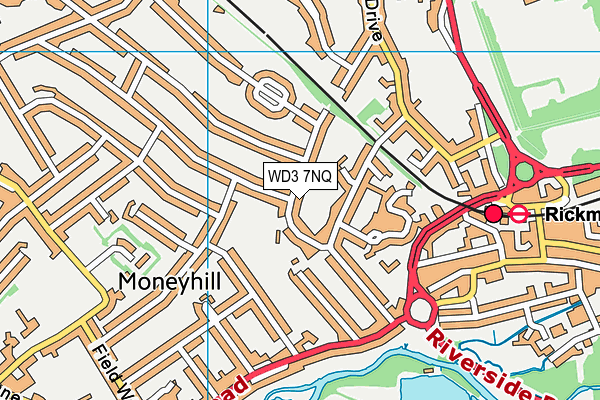 WD3 7NQ map - OS VectorMap District (Ordnance Survey) WD3 7NQ map - OS VectorMap District (Ordnance Survey)