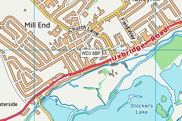 WD3 8BP map - OS VectorMap District (Ordnance Survey) WD3 8BP map - OS VectorMap District (Ordnance Survey)