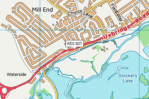 WD3 8DT map - OS VectorMap District (Ordnance Survey) WD3 8DT map - OS VectorMap District (Ordnance Survey)