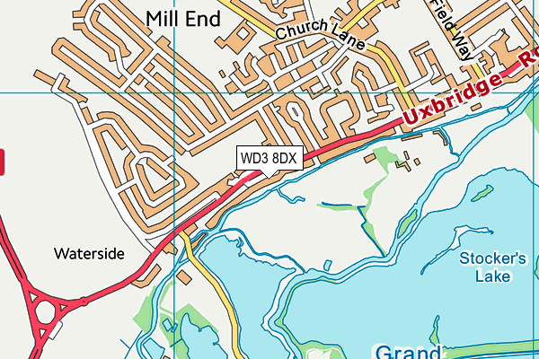 WD3 8DX map - OS VectorMap District (Ordnance Survey) WD3 8DX map - OS VectorMap District (Ordnance Survey)