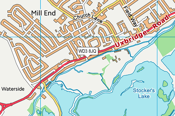 WD3 8JQ map - OS VectorMap District (Ordnance Survey) WD3 8JQ map - OS VectorMap District (Ordnance Survey)
