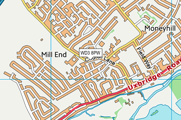 WD3 8PW map - OS VectorMap District (Ordnance Survey) WD3 8PW map - OS VectorMap District (Ordnance Survey)