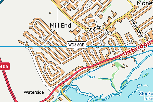 WD3 8QB map - OS VectorMap District (Ordnance Survey) WD3 8QB map - OS VectorMap District (Ordnance Survey)