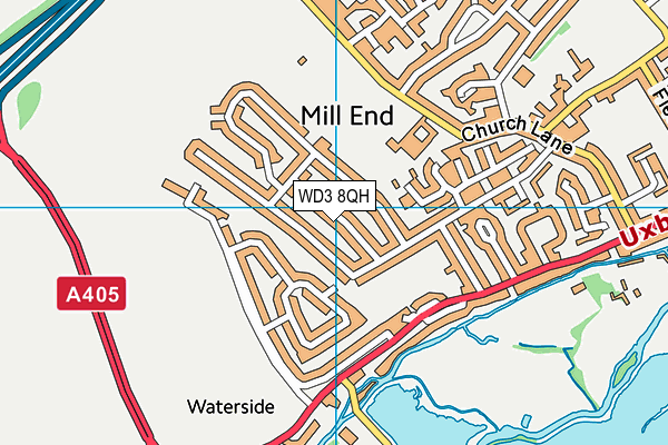WD3 8QH map - OS VectorMap District (Ordnance Survey) WD3 8QH map - OS VectorMap District (Ordnance Survey)