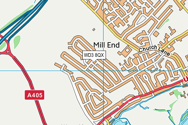 WD3 8QX map - OS VectorMap District (Ordnance Survey) WD3 8QX map - OS VectorMap District (Ordnance Survey)