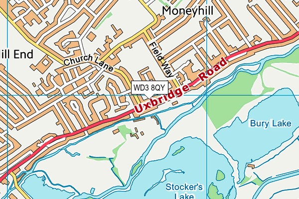 WD3 8QY map - OS VectorMap District (Ordnance Survey) WD3 8QY map - OS VectorMap District (Ordnance Survey)