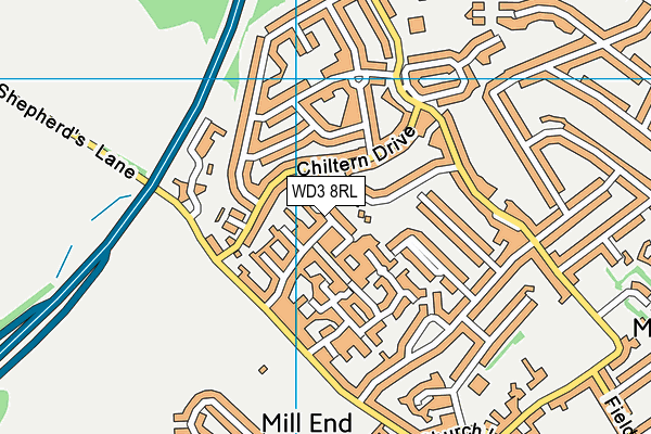 WD3 8RL map - OS VectorMap District (Ordnance Survey) WD3 8RL map - OS VectorMap District (Ordnance Survey)