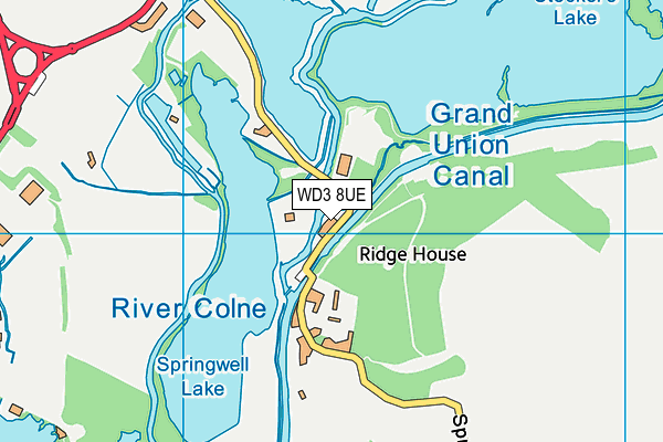 WD3 8UE map - OS VectorMap District (Ordnance Survey) WD3 8UE map - OS VectorMap District (Ordnance Survey)