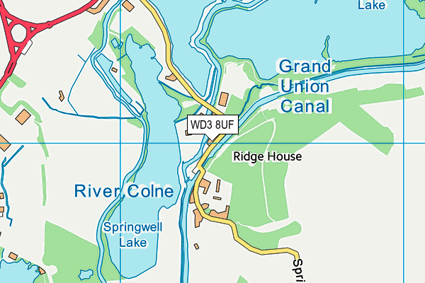 WD3 8UF map - OS VectorMap District (Ordnance Survey) WD3 8UF map - OS VectorMap District (Ordnance Survey)