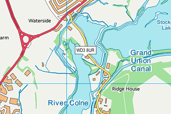 WD3 8UR map - OS VectorMap District (Ordnance Survey) WD3 8UR map - OS VectorMap District (Ordnance Survey)