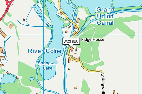 WD3 8UU map - OS VectorMap District (Ordnance Survey) WD3 8UU map - OS VectorMap District (Ordnance Survey)