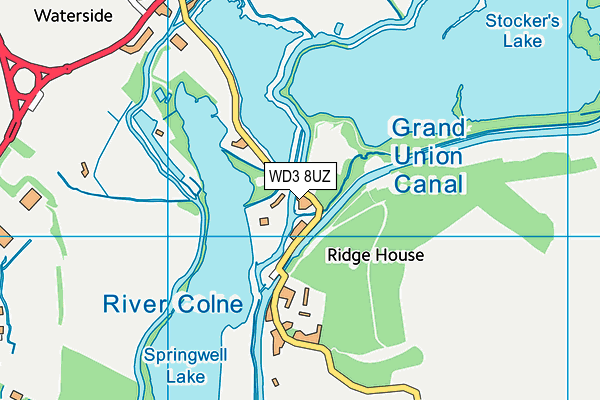 WD3 8UZ map - OS VectorMap District (Ordnance Survey) WD3 8UZ map - OS VectorMap District (Ordnance Survey)