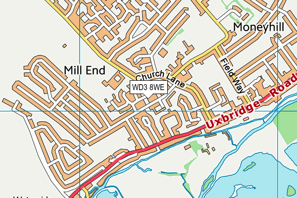 WD3 8WE map - OS VectorMap District (Ordnance Survey) WD3 8WE map - OS VectorMap District (Ordnance Survey)