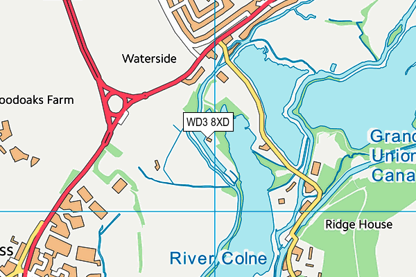 WD3 8XD map - OS VectorMap District (Ordnance Survey) WD3 8XD map - OS VectorMap District (Ordnance Survey)