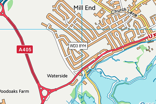WD3 8YH map - OS VectorMap District (Ordnance Survey) WD3 8YH map - OS VectorMap District (Ordnance Survey)