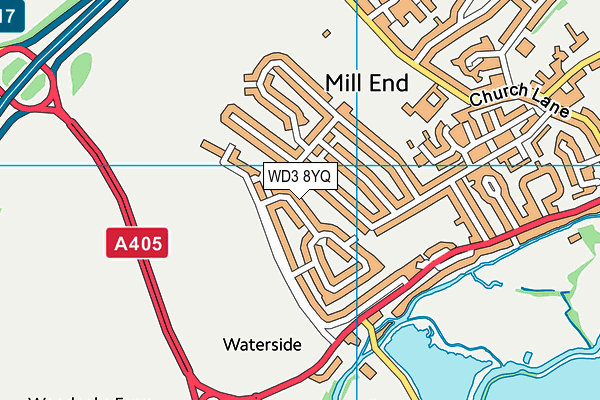 WD3 8YQ map - OS VectorMap District (Ordnance Survey) WD3 8YQ map - OS VectorMap District (Ordnance Survey)