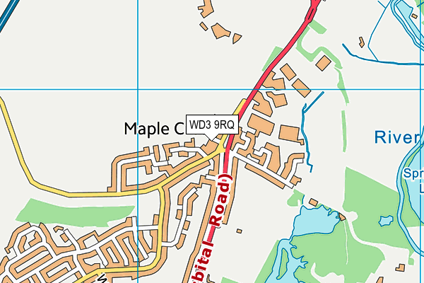 WD3 9RQ map - OS VectorMap District (Ordnance Survey) WD3 9RQ map - OS VectorMap District (Ordnance Survey)