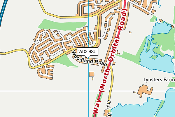 WD3 9SU map - OS VectorMap District (Ordnance Survey) WD3 9SU map - OS VectorMap District (Ordnance Survey)