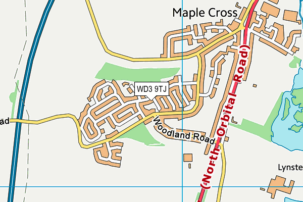 WD3 9TJ map - OS VectorMap District (Ordnance Survey) WD3 9TJ map - OS VectorMap District (Ordnance Survey)