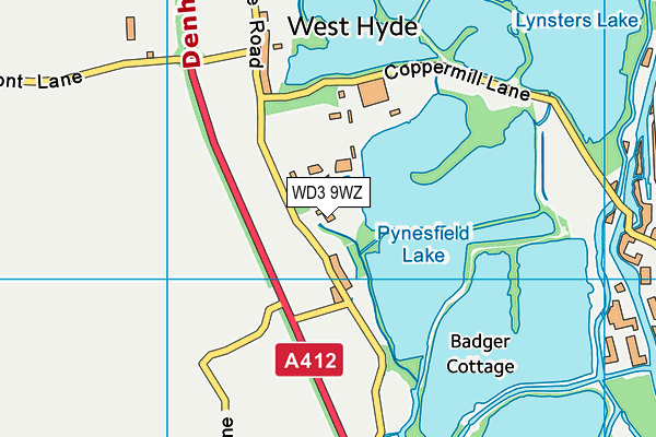 WD3 9WZ map - OS VectorMap District (Ordnance Survey) WD3 9WZ map - OS VectorMap District (Ordnance Survey)