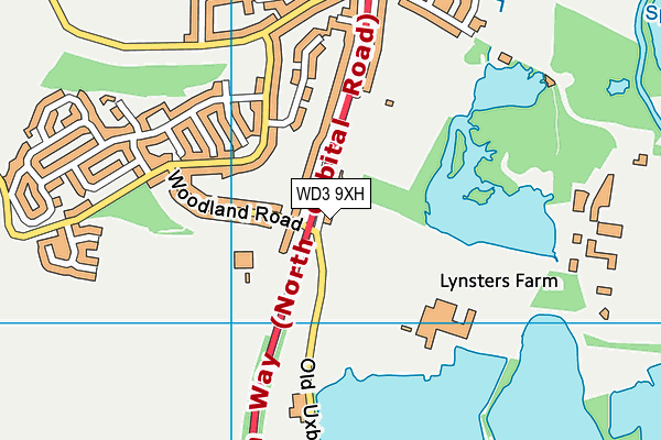 WD3 9XH map - OS VectorMap District (Ordnance Survey) WD3 9XH map - OS VectorMap District (Ordnance Survey)