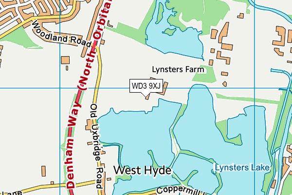 WD3 9XJ map - OS VectorMap District (Ordnance Survey) WD3 9XJ map - OS VectorMap District (Ordnance Survey)