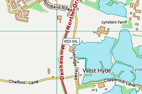 WD3 9XL map - OS VectorMap District (Ordnance Survey) WD3 9XL map - OS VectorMap District (Ordnance Survey)