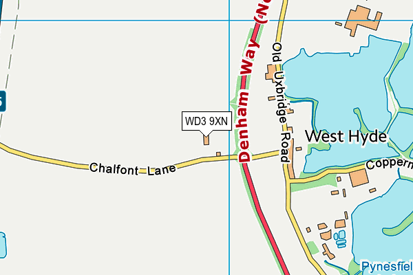 WD3 9XN map - OS VectorMap District (Ordnance Survey) WD3 9XN map - OS VectorMap District (Ordnance Survey)