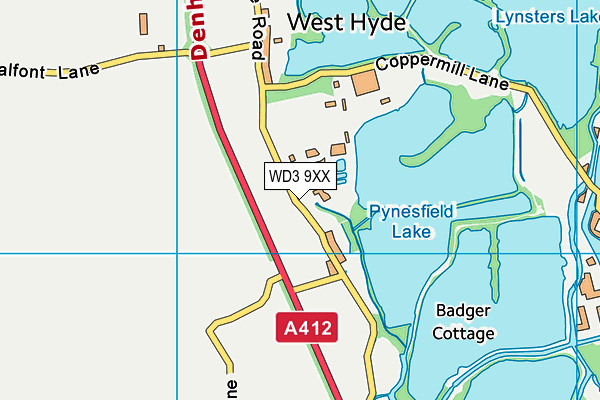 WD3 9XX map - OS VectorMap District (Ordnance Survey) WD3 9XX map - OS VectorMap District (Ordnance Survey)