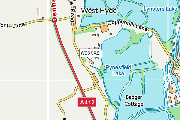 WD3 9XZ map - OS VectorMap District (Ordnance Survey) WD3 9XZ map - OS VectorMap District (Ordnance Survey)