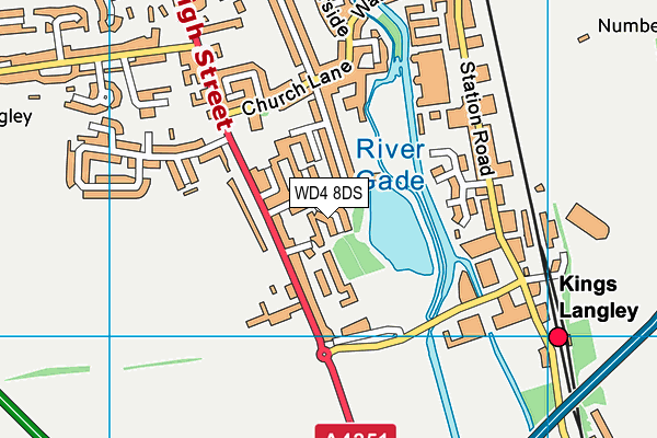 WD4 8DS map - OS VectorMap District (Ordnance Survey) WD4 8DS map - OS VectorMap District (Ordnance Survey)