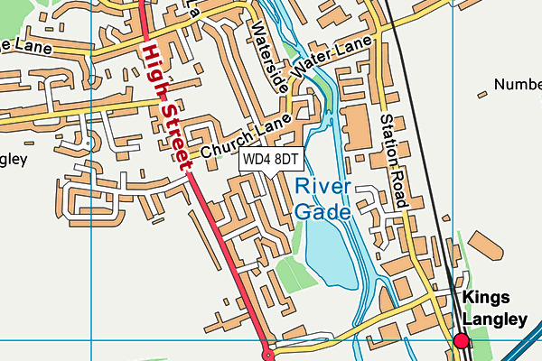 WD4 8DT map - OS VectorMap District (Ordnance Survey) WD4 8DT map - OS VectorMap District (Ordnance Survey)
