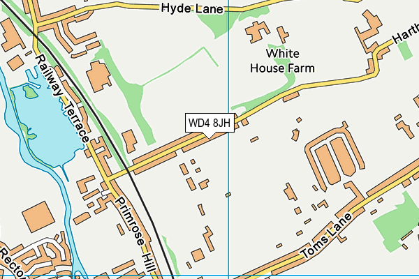WD4 8JH map - OS VectorMap District (Ordnance Survey) WD4 8JH map - OS VectorMap District (Ordnance Survey)