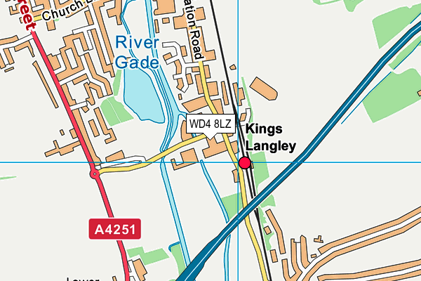 WD4 8LZ map - OS VectorMap District (Ordnance Survey) WD4 8LZ map - OS VectorMap District (Ordnance Survey)