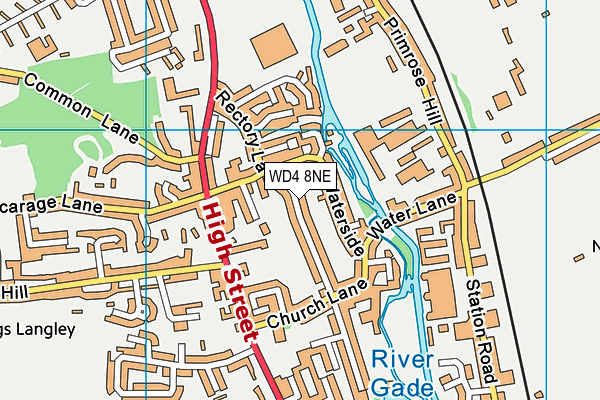 WD4 8NE map - OS VectorMap District (Ordnance Survey) WD4 8NE map - OS VectorMap District (Ordnance Survey)
