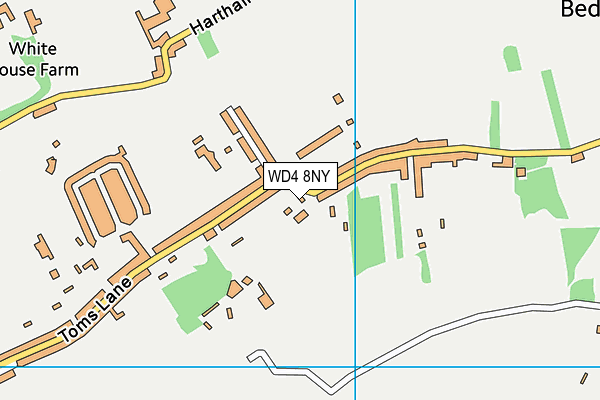 WD4 8NY map - OS VectorMap District (Ordnance Survey) WD4 8NY map - OS VectorMap District (Ordnance Survey)