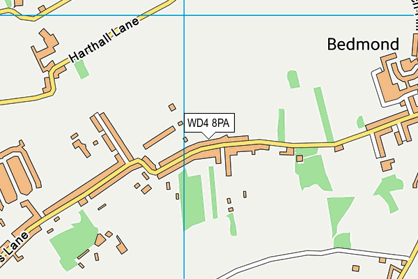 WD4 8PA map - OS VectorMap District (Ordnance Survey) WD4 8PA map - OS VectorMap District (Ordnance Survey)