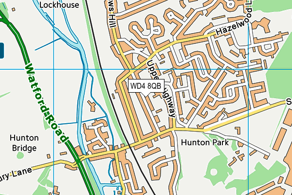WD4 8QB map - OS VectorMap District (Ordnance Survey) WD4 8QB map - OS VectorMap District (Ordnance Survey)