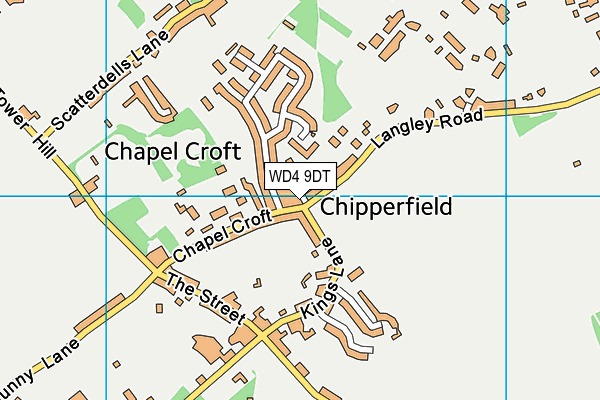 WD4 9DT map - OS VectorMap District (Ordnance Survey) WD4 9DT map - OS VectorMap District (Ordnance Survey)