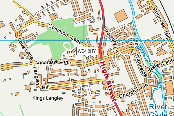 WD4 9HY map - OS VectorMap District (Ordnance Survey) WD4 9HY map - OS VectorMap District (Ordnance Survey)