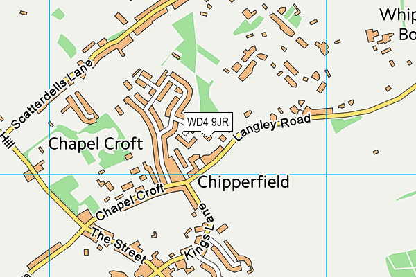 WD4 9JR map - OS VectorMap District (Ordnance Survey) WD4 9JR map - OS VectorMap District (Ordnance Survey)