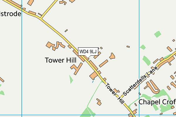 WD4 9LJ map - OS VectorMap District (Ordnance Survey) WD4 9LJ map - OS VectorMap District (Ordnance Survey)
