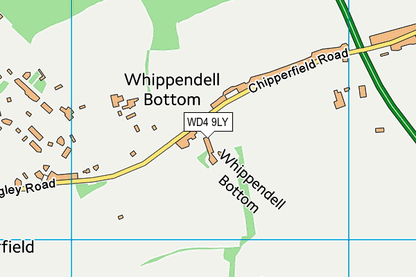 WD4 9LY map - OS VectorMap District (Ordnance Survey) WD4 9LY map - OS VectorMap District (Ordnance Survey)