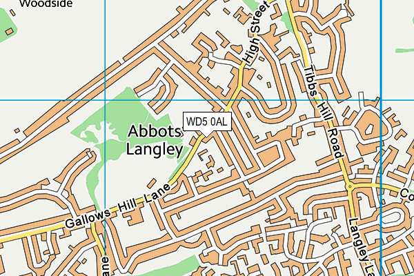 WD5 0AL map - OS VectorMap District (Ordnance Survey) WD5 0AL map - OS VectorMap District (Ordnance Survey)