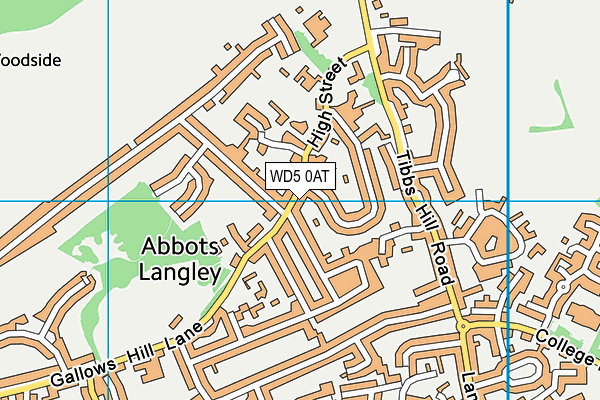 WD5 0AT map - OS VectorMap District (Ordnance Survey) WD5 0AT map - OS VectorMap District (Ordnance Survey)
