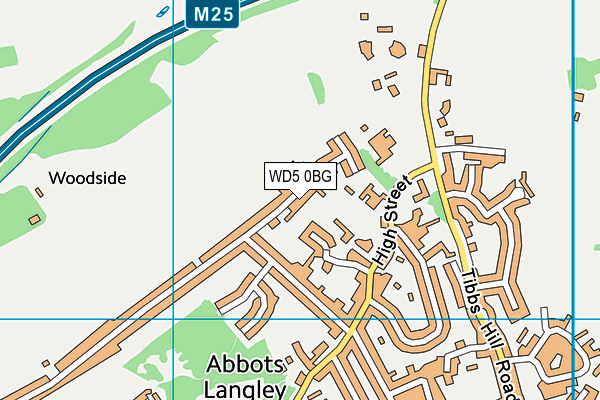 WD5 0BG map - OS VectorMap District (Ordnance Survey) WD5 0BG map - OS VectorMap District (Ordnance Survey)