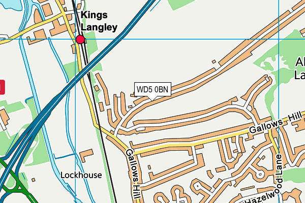 WD5 0BN map - OS VectorMap District (Ordnance Survey) WD5 0BN map - OS VectorMap District (Ordnance Survey)